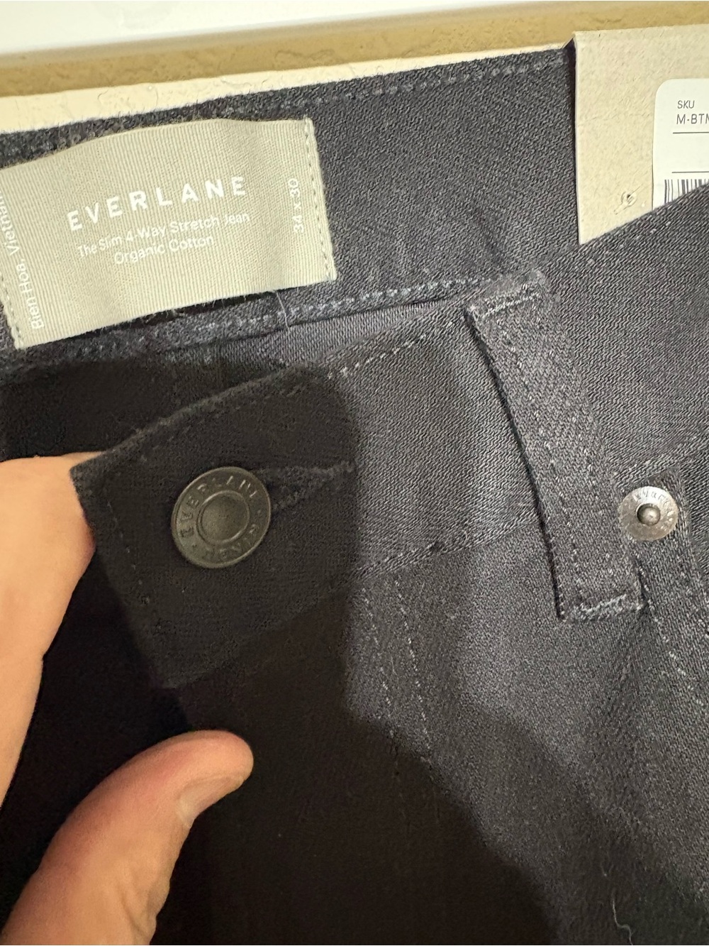 Everlane Black Cotton Chinos - Straight Leg - Picture 3 of 12